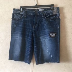 Aeropostale Raw Hem Cut Off Shorts Destress Denim